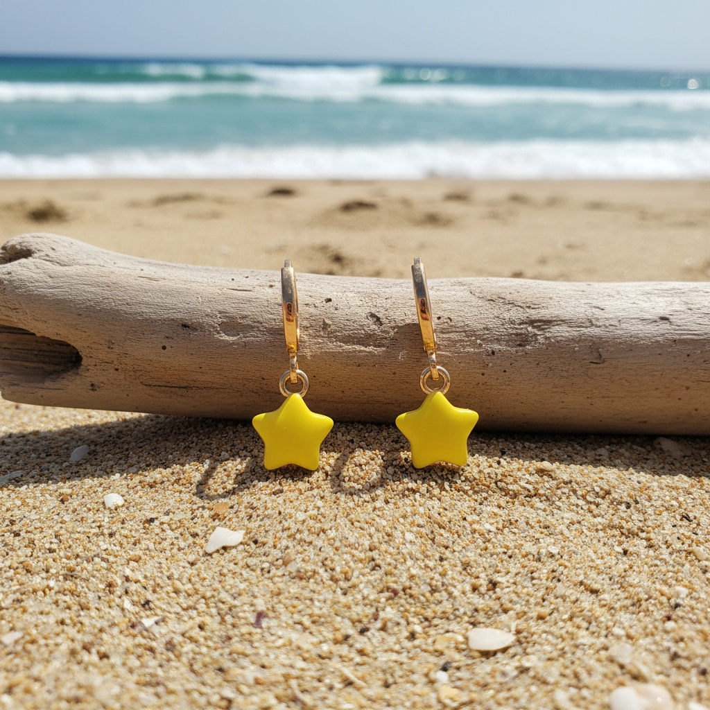 Women's Minimalist Five-Pointed Star Pendant Ear Clips